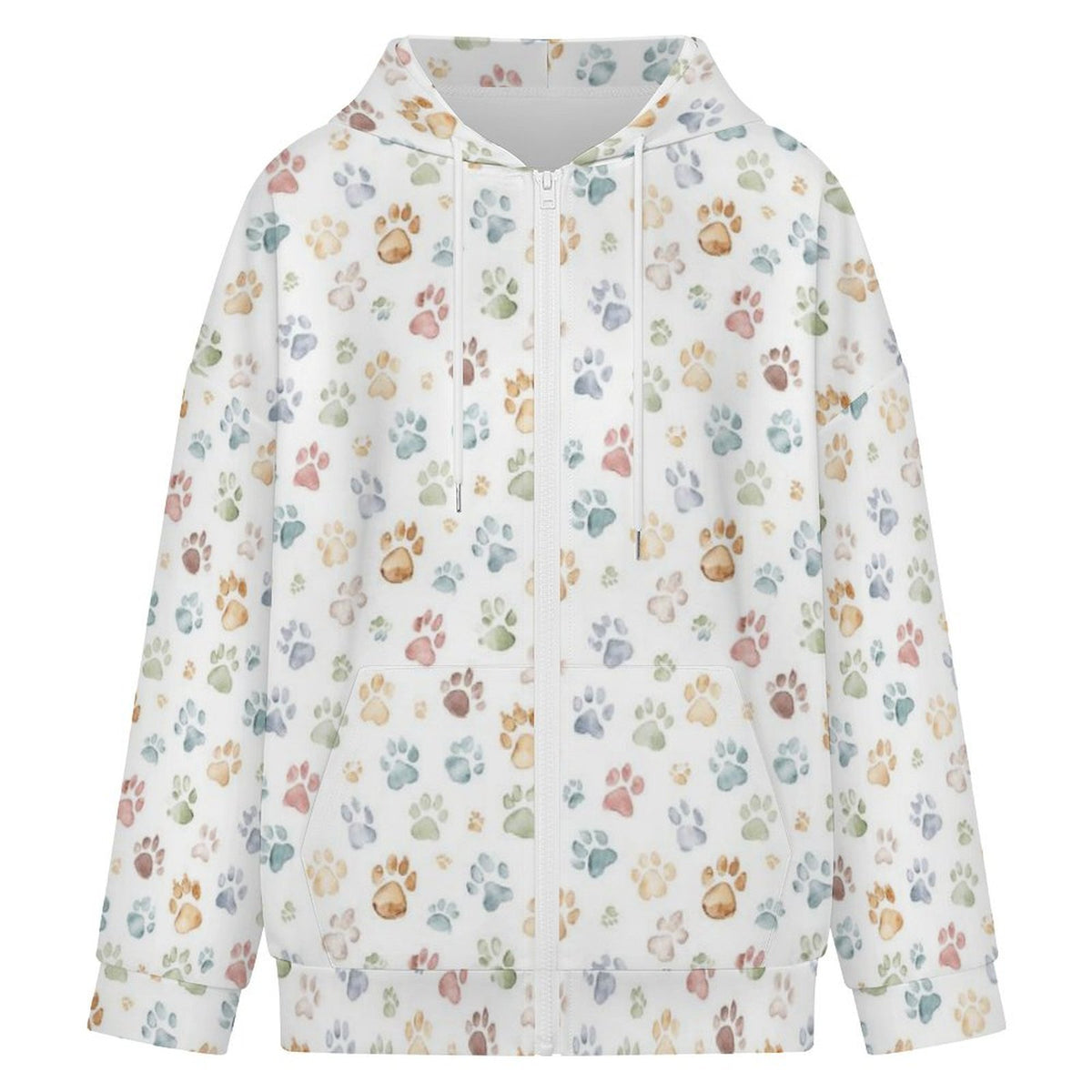 Paw Print Women's Full-Zip Hoodie