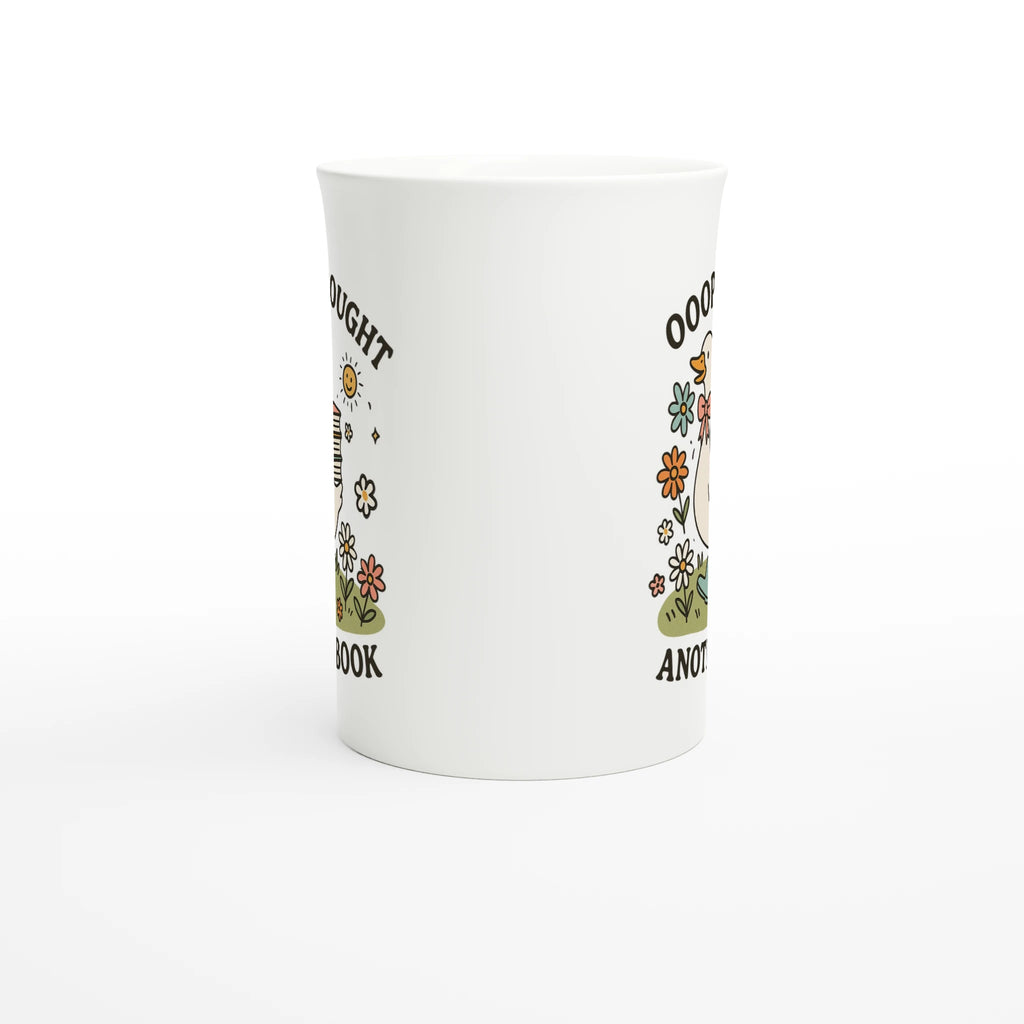 Oops, I Bought Another Book - White 10oz Porcelain Slim Mug Porcelain Mug animal Globally Fulfilled Reading