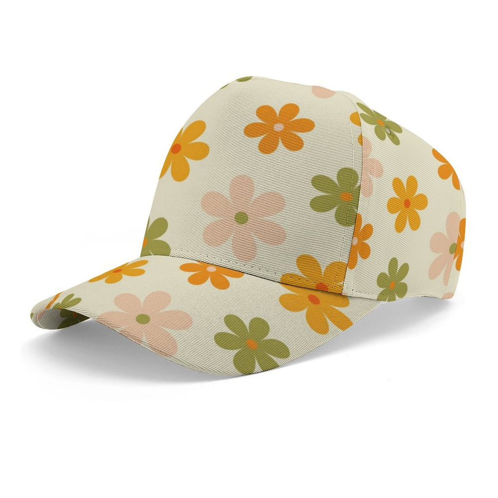 Cute Daisies Kids Baseball Cap white One size Kids Baseball Hat Plants Printed Offshore