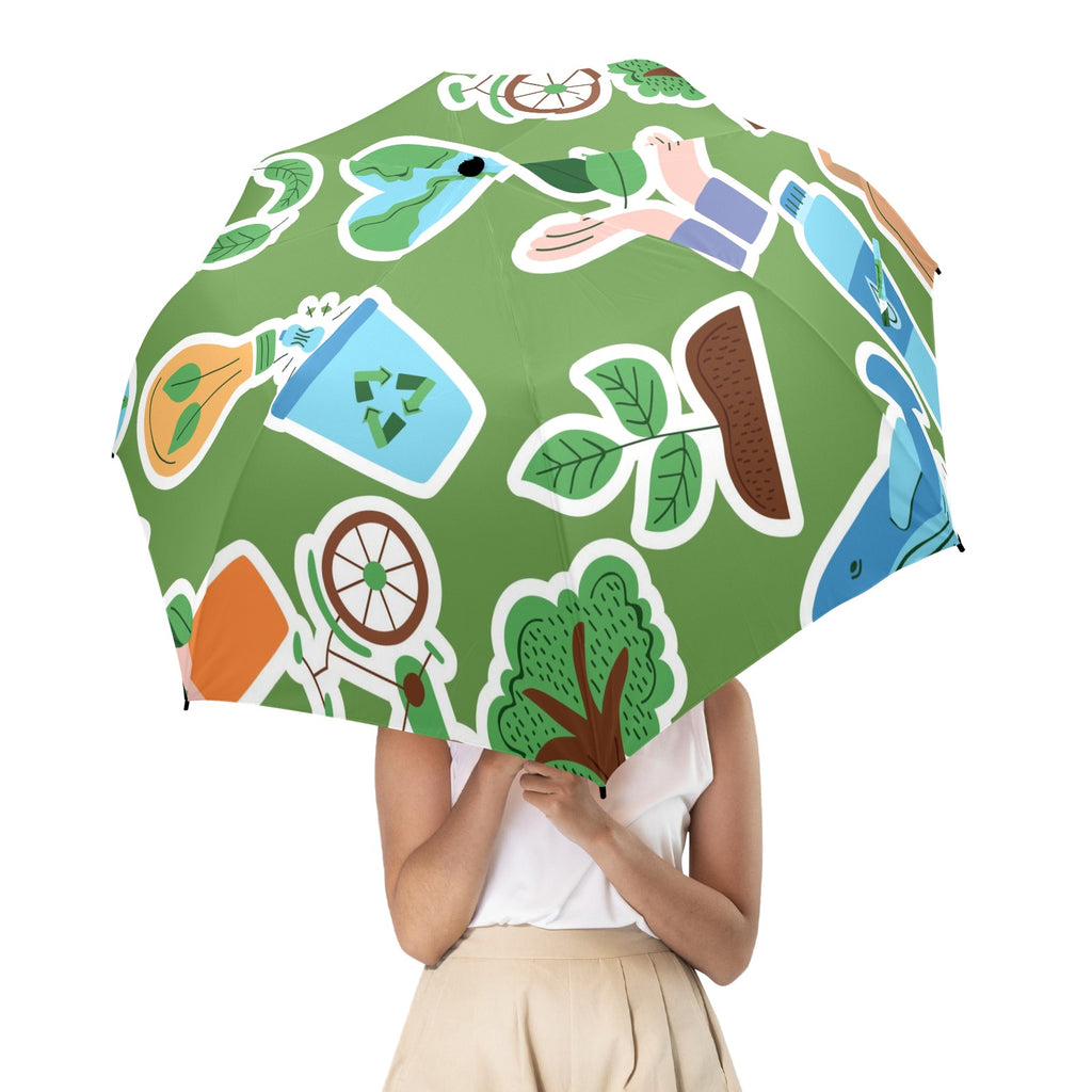 Earth Stickers - Semi-Automatic Foldable Umbrella (Model U12) Semi-Automatic Foldable Umbrella (U12)