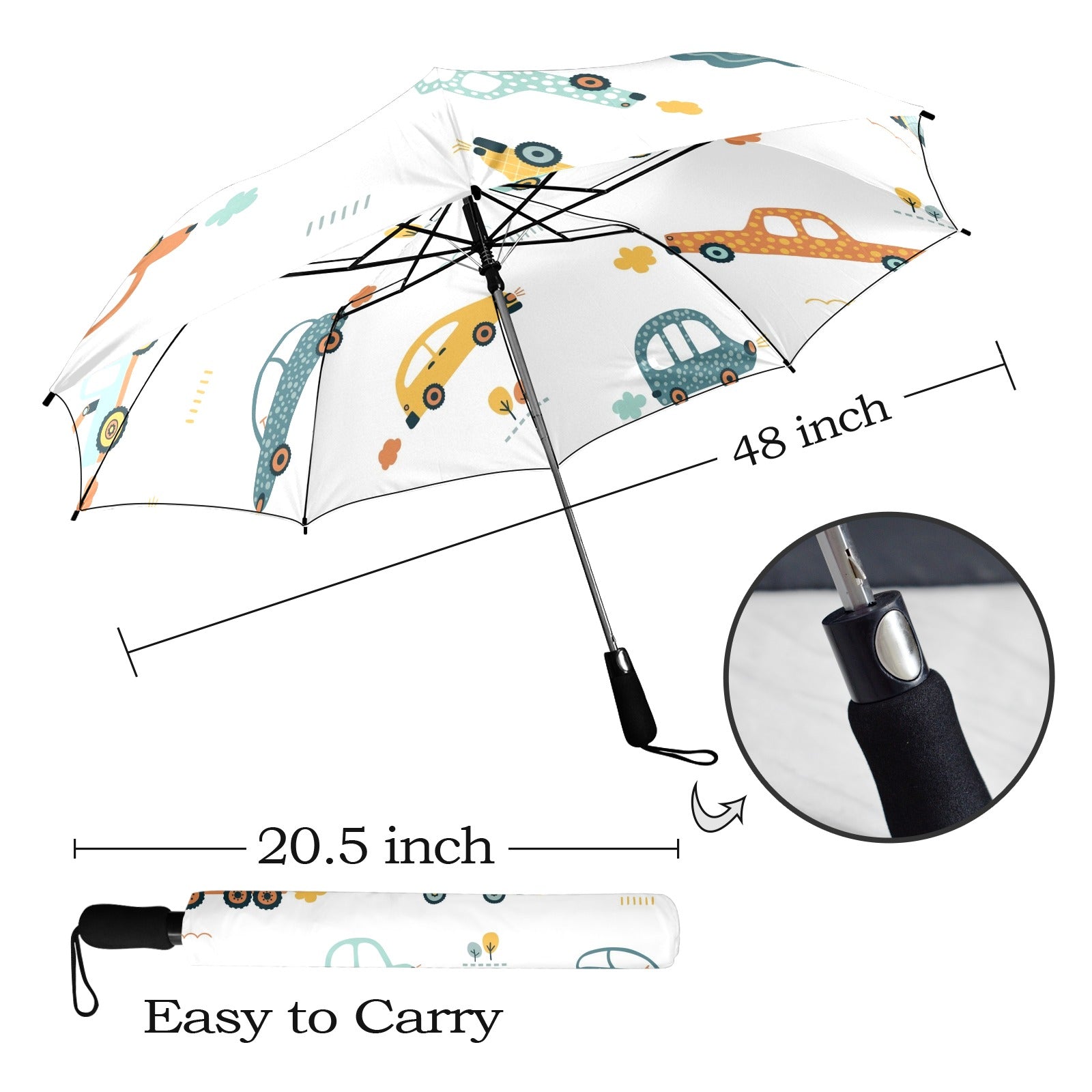 Cars - Semi-Automatic Foldable Umbrella (Model U12) Semi-Automatic Foldable Umbrella (U12)