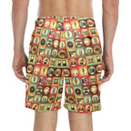 Retro Life Men's Mid-Length Beach Shorts Men's Mid-Length Beach Shorts Printed Offshore Retro