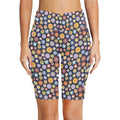 Groovy Flowers Women's Bike Shorts With Side Pockets