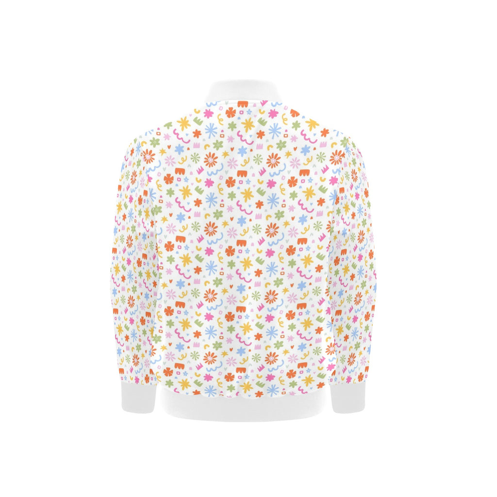 Abstract Colourful Shapes Kids Bomber Jacket Kids Bomber Jacket Printed Offshore