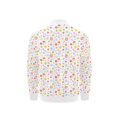 Abstract Colourful Shapes Kids Bomber Jacket Kids Bomber Jacket Printed Offshore