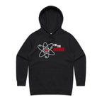 Atom, I'm The Bomb - Womens Hoodie Black Womens Hoodie Printed In Australia Science