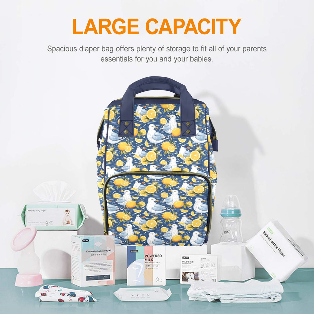 Lemon Seagull Multi-Function Backpack, Nappy / Diaper Bag Multi-function Backpack, Nappy / Diaper Bag animal Printed Offshore