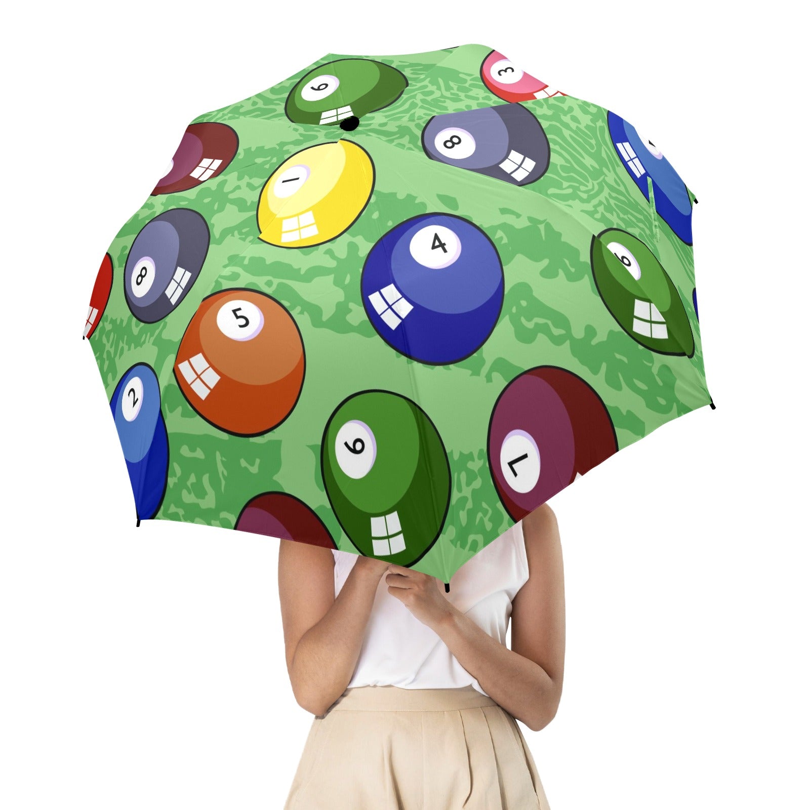 Pool Balls - Semi-Automatic Foldable Umbrella (Model U12) Semi-Automatic Foldable Umbrella (U12)
