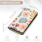 Boho Flowers And Leaves - PU Leather Wallet