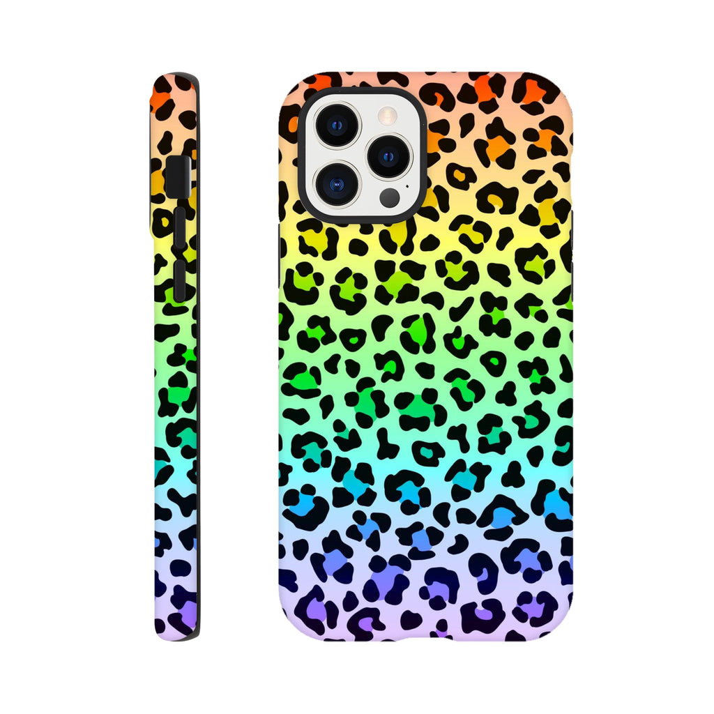 Rainbow Leopard Print - Apple iPhone Tough case iPhone 12 Pro iPhone Tough Case animal Globally Fulfilled