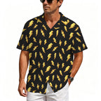 Lightning Bolts Men's Crinkle Hawaiian Shirt