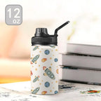 Rockets Kids Water Bottle with Chug Lid (12 oz) Kids Water Bottle with Chug Lid Printed Offshore Space