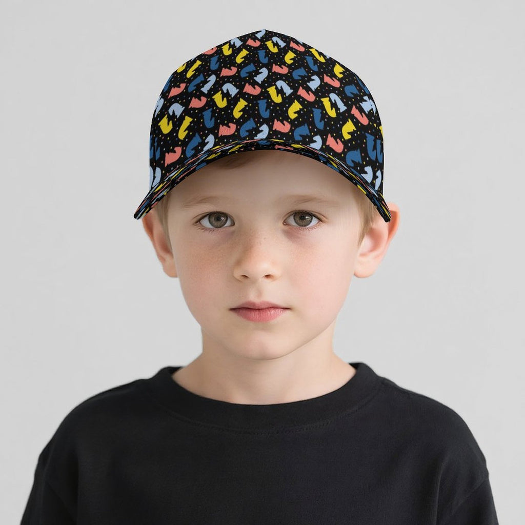 Colourful Chess Kids Baseball Cap Kids Baseball Hat Chess Games Printed Offshore