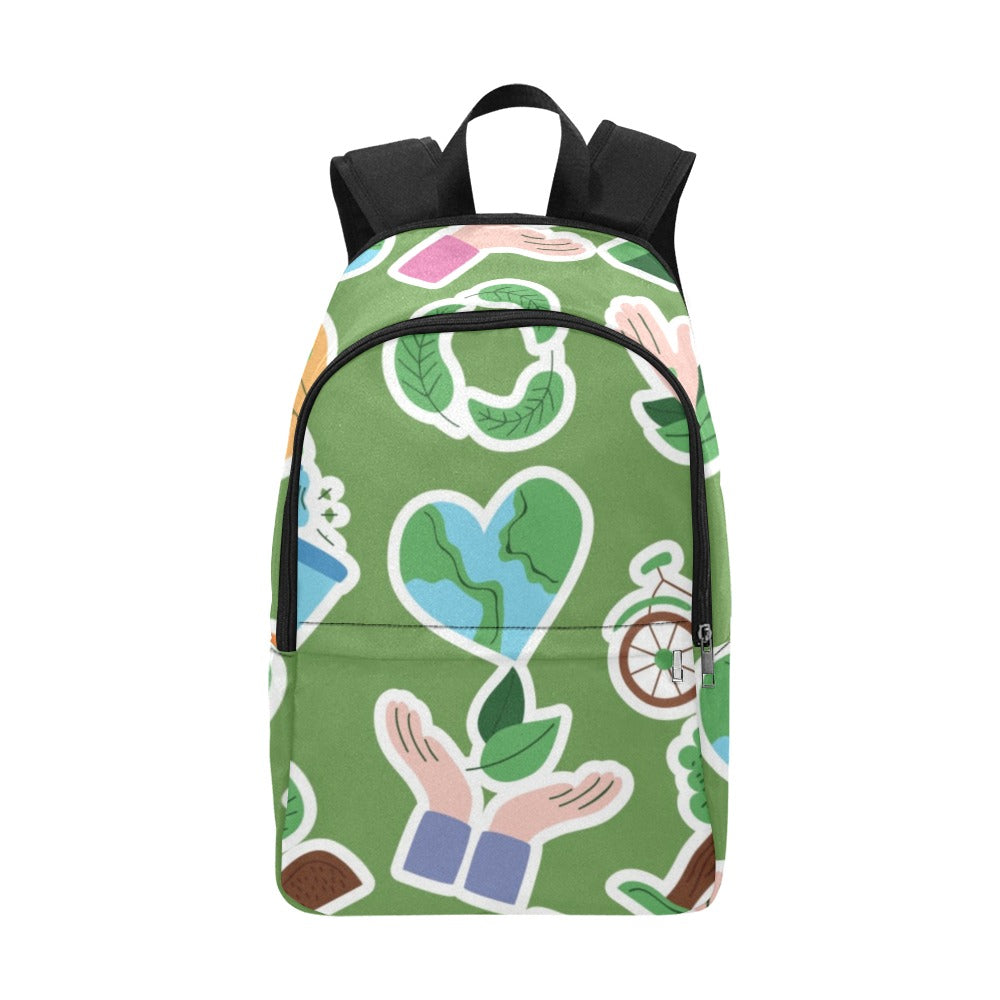 Earth Stickers - Fabric Backpack