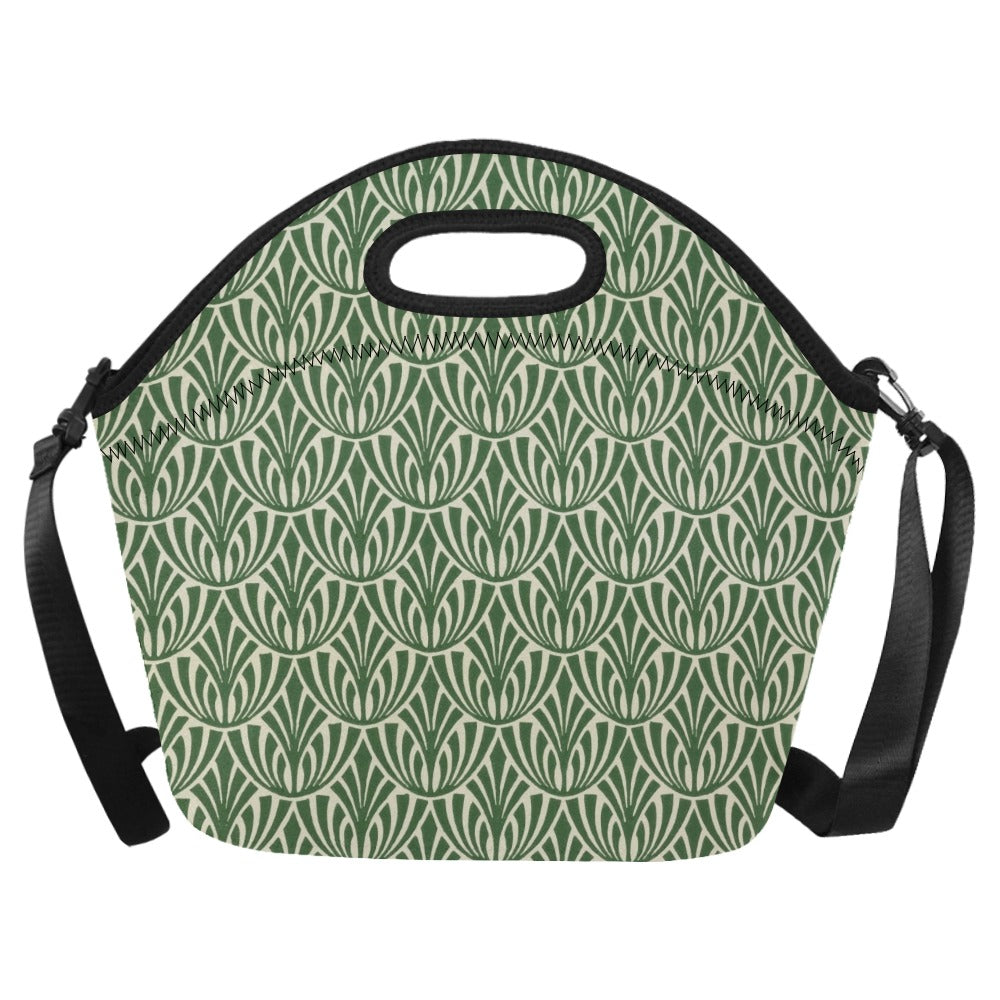 Green Pattern - Neoprene Lunch Bag One Size Neoprene Lunch Bag Printed Offshore