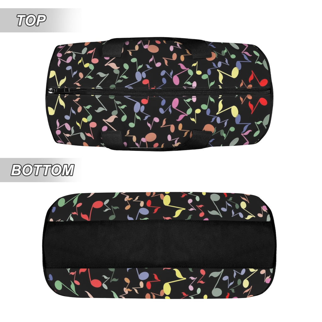 Quavers, Music Notes Duffle Bag Duffle Bag Printed Offshore