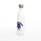 Keeping The Blues Alive - White 17oz Stainless Steel Water Bottle White Water Bottle Globally Fulfilled Music