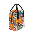 Happy Retro Flowers - Zipper Lunch Bag Zipper Lunch Bag Printed Offshore