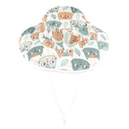Cute Cat Faces Wide Brim Bucket Hat Wide Brim Bucket Hat animal Printed Offshore