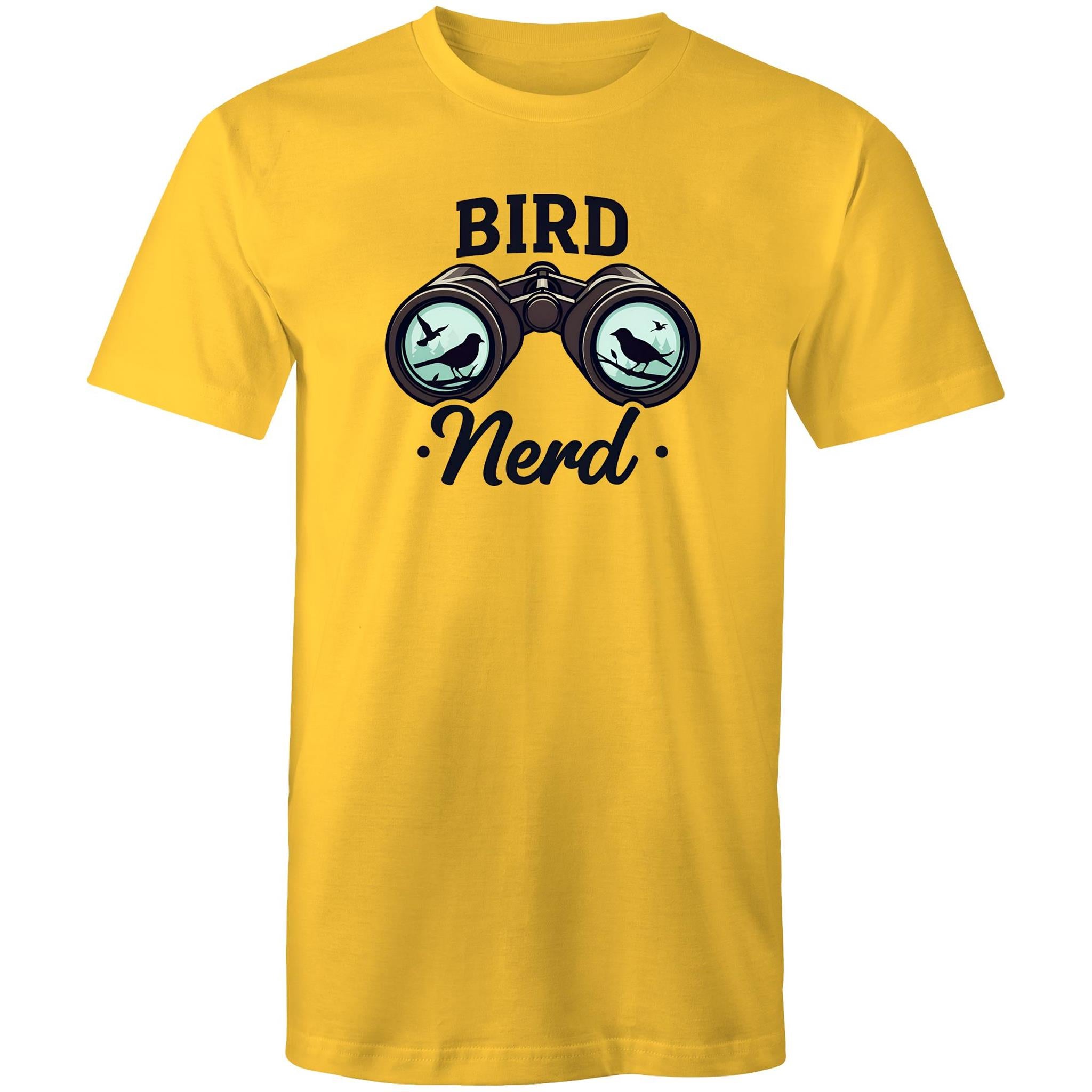 Bird Nerd - Mens T-Shirt Yellow Mens T-shirt animal Printed In Australia