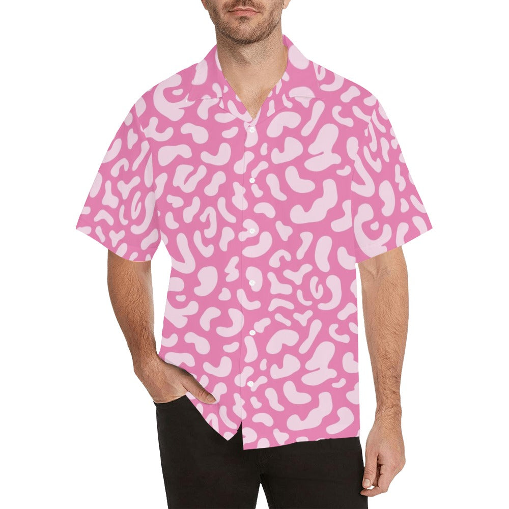 Pink Leopard - Mens Hawaiian Shirt