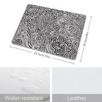 Black And White Leather Mouse Pad Leather Mouse Pad Printed Offshore