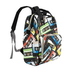 Cassette Tapes - Multi-Function Backpack, Nappy / Diaper Bag