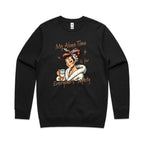 My Alone Time Is For Everyone's Safety AS Colour Stencil Crew Sweatshirt Unisex Black Sweatshirt Printed In Australia