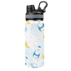 Spaceships And UFO's - Insulated Water Bottle with Dual-Use Lid (18oz) One Size Insulated Water Bottle with Dual-Use Lid (18oz) Printed Offshore Space