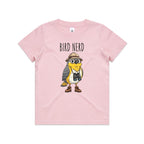 Bird Nerd 2 Kid's AS Colour T-shirt Pink Kids Youth T-shirt animal Birds Printed In Australia