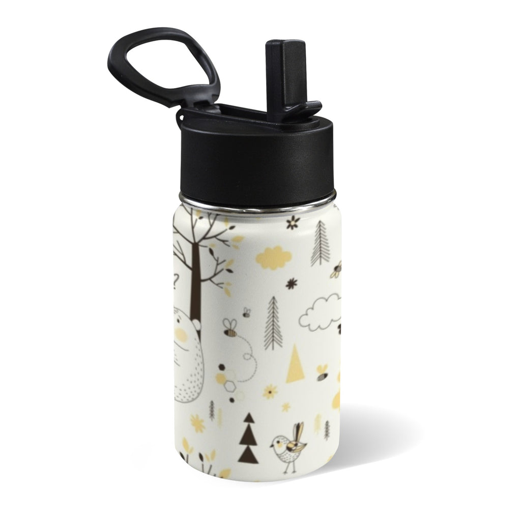 Honey Bear 12oz Kids Water Bottle with Straw Lid