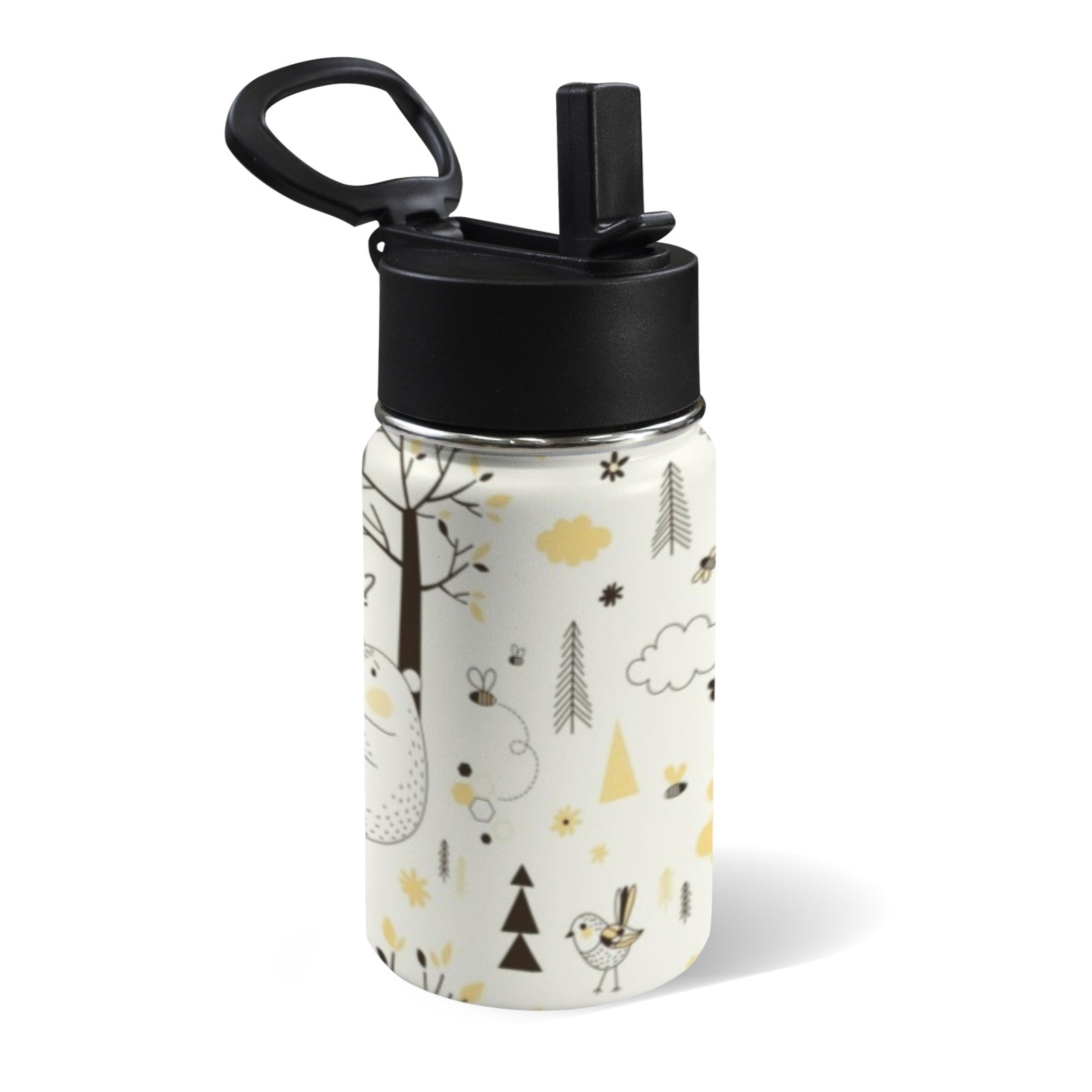 Honey Bear 12oz Kids Water Bottle with Straw Lid