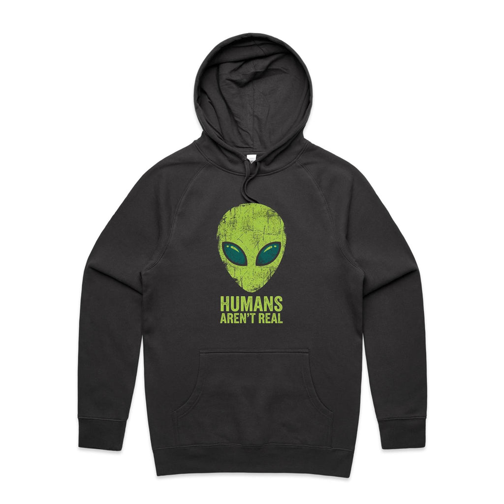 Alien, Humans Aren't Real Men's AS Colour Hoodie