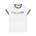 I'm Doing The Best I Can - Women's Ringer Tee White Black