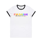 I'm Doing The Best I Can - Women's Ringer Tee White Black