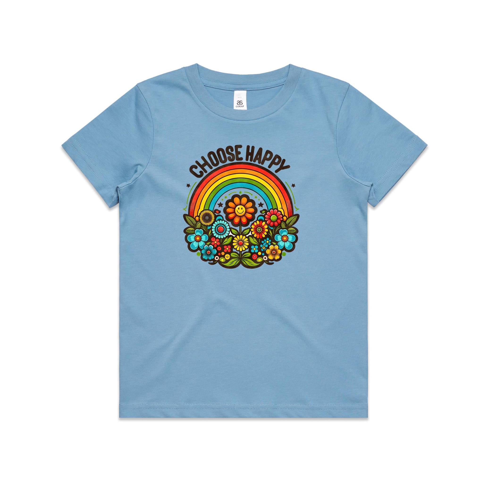 Choose Happy - Kids Youth Staple Tee