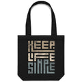 Keep Life Simple Canvas Tote Bag Default Title Tote Bag Printed In Australia