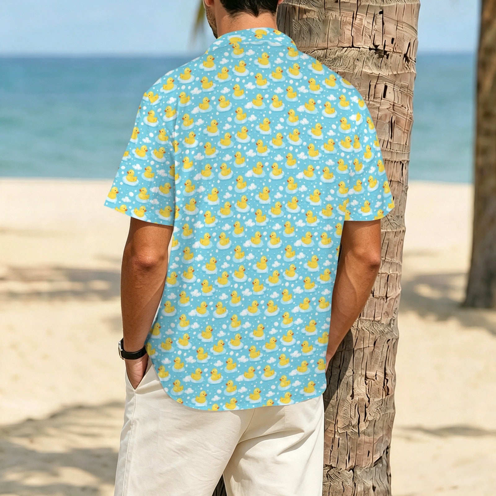 Rubber Ducks Men's Crinkle Hawaiian Shirt