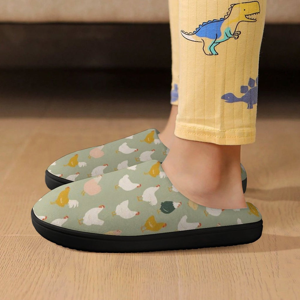 Chicken Life Kids Cotton Slippers Kids Cotton Slippers animal Birds Printed Offshore