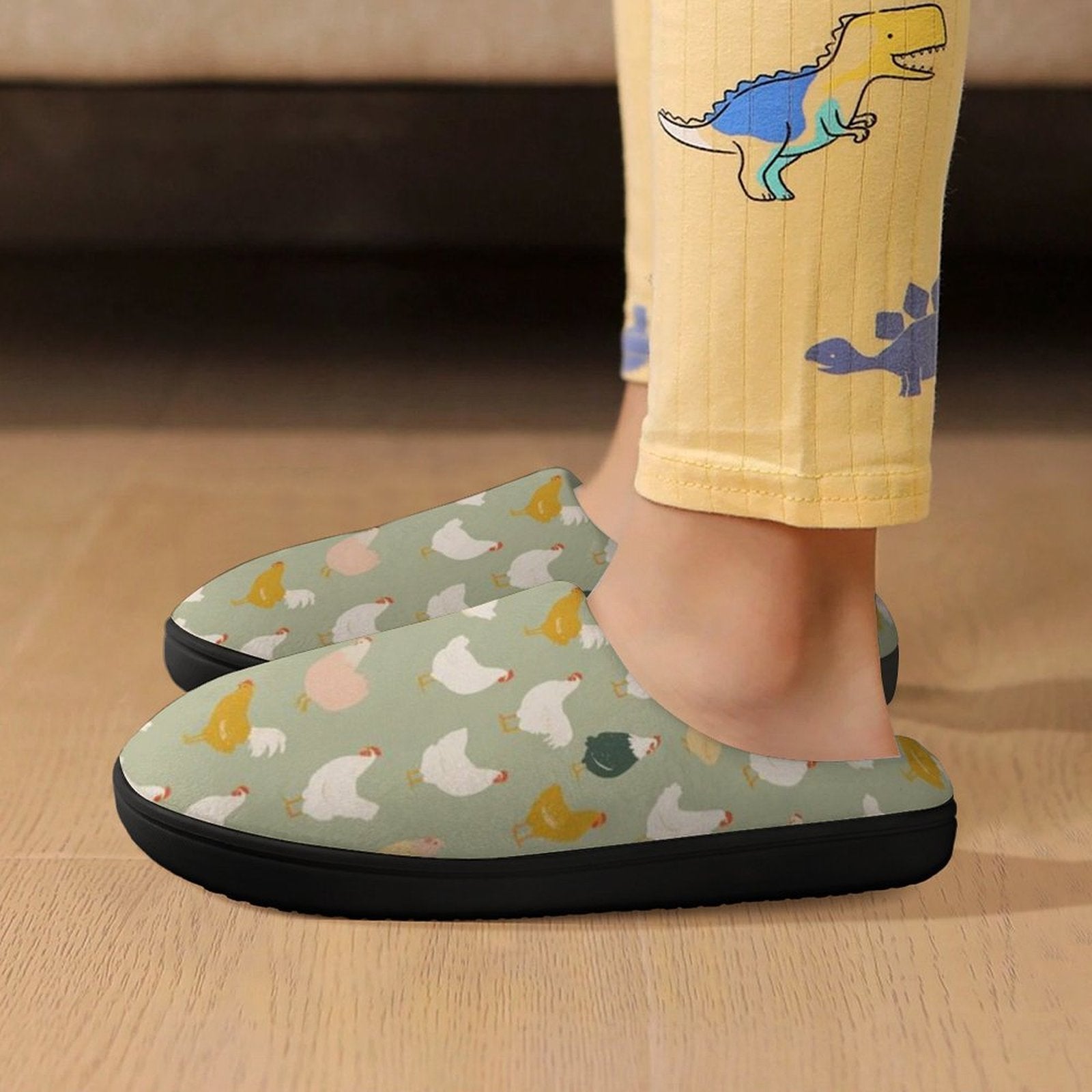 Chicken Life Kids Cotton Slippers Kids Cotton Slippers animal Birds Printed Offshore