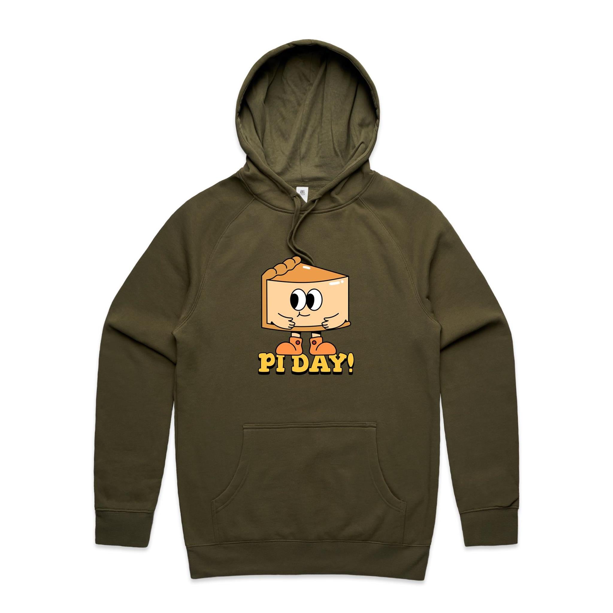 Pi Day - Mens Hoodie Army Mens Hoodie Maths Printed In Australia