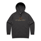 Procrastinator - Womens Hoodie Coal Womens Hoodie Printed In Australia