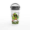 Christmas Feast Mode Activated White 15oz Stainless Steel Travel Mug Default Title Christmas Travel Mug Christmas Globally Fulfilled