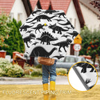 Black And White Dinosaurs Kids Safe Round Corner Umbrella Kids Safe Round Corner Umbrella animal Printed Offshore