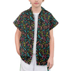 Squiggle Time Senior Kids Hawaiian Shirt Senior Kids Hawaiian Shirt 8-15 Printed Offshore