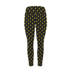 Yellow Lightning - Women's High Waist Pockets Yoga Leggings