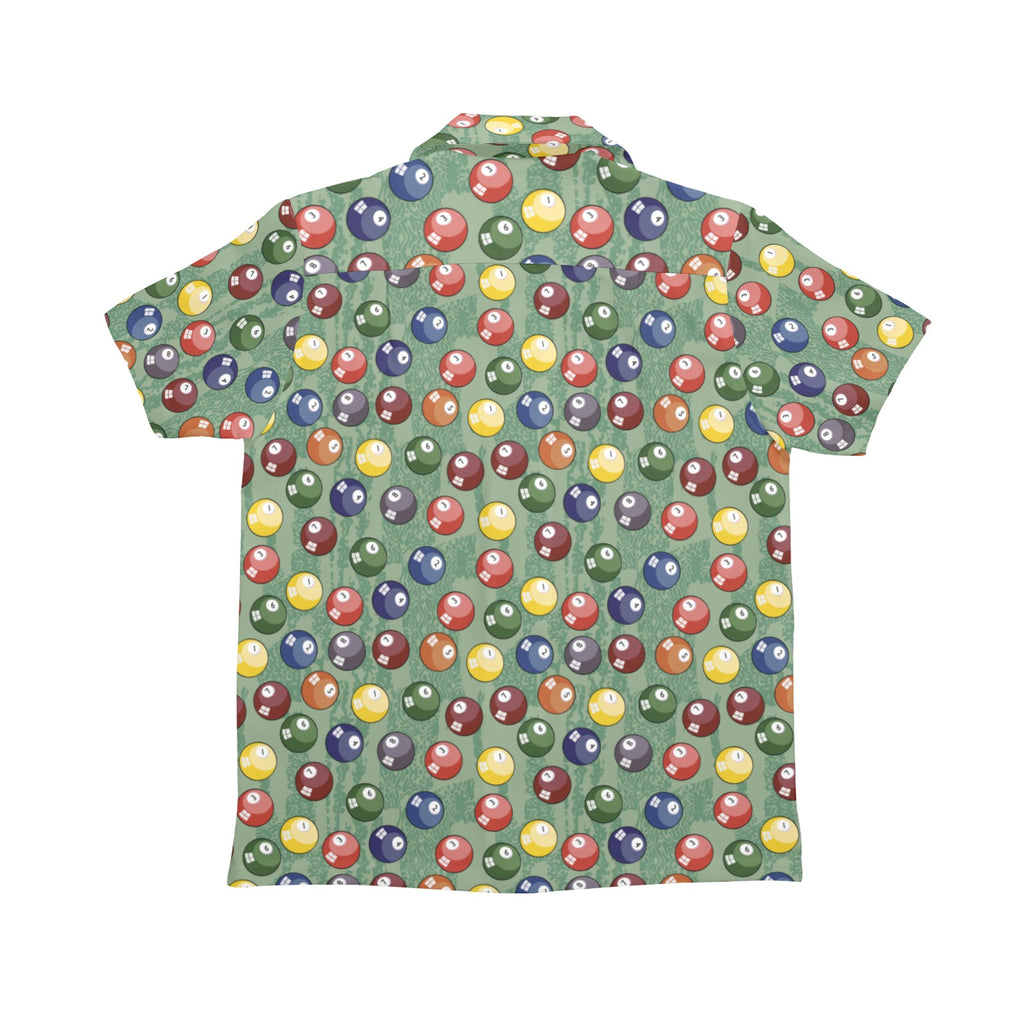 Pool Balls Senior Kids Hawaiian Shirt Senior Kids Hawaiian Shirt 8-15 Games Printed Offshore
