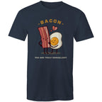 Bacon, You Are Truly Egg-cellent - Mens T-Shirt Navy Mens T-shirt Food Printed In Australia
