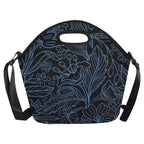 Blue Floral - Neoprene Lunch Bag Neoprene Lunch Bag Printed Offshore