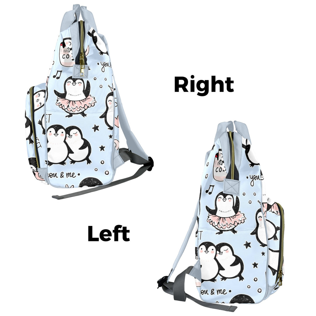 Penguin Love - Multi-Function Backpack, Nappy / Diaper Bag